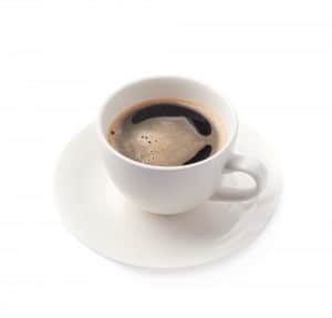 En helt simpel kop sort kaffe